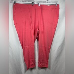 Denim & Co Active Coral Pants 5X